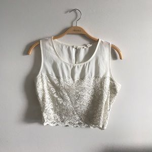 OFF WHITE LACE TOP